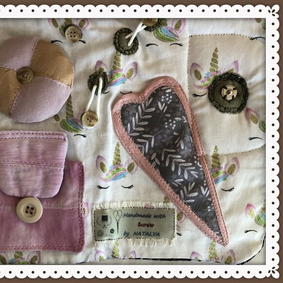 Crochet Knitting Needle Case Organizer Snake Skin Print Flower Décor Closure - Picture 13 of 14